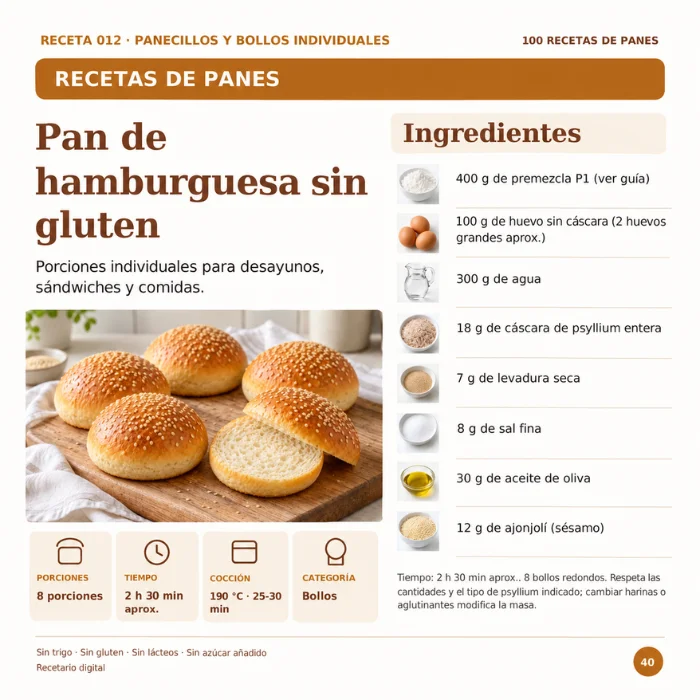 Página de receta del recetario, parte 1